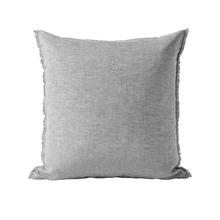 Chambray Fringe Linen & Cotton European Pillowcase